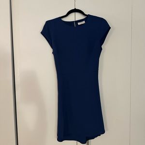 Aritzia Babaton Open Back Mini Dress Blue 4